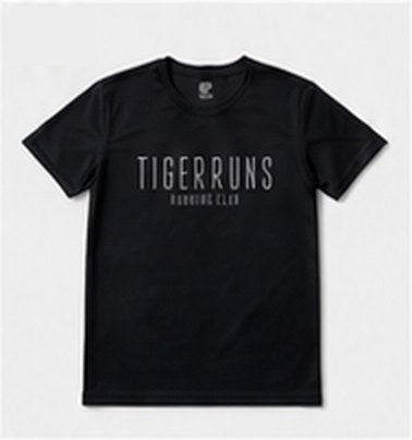 TIGERRUNS ランニングクラブTシャツ（ブラック）
